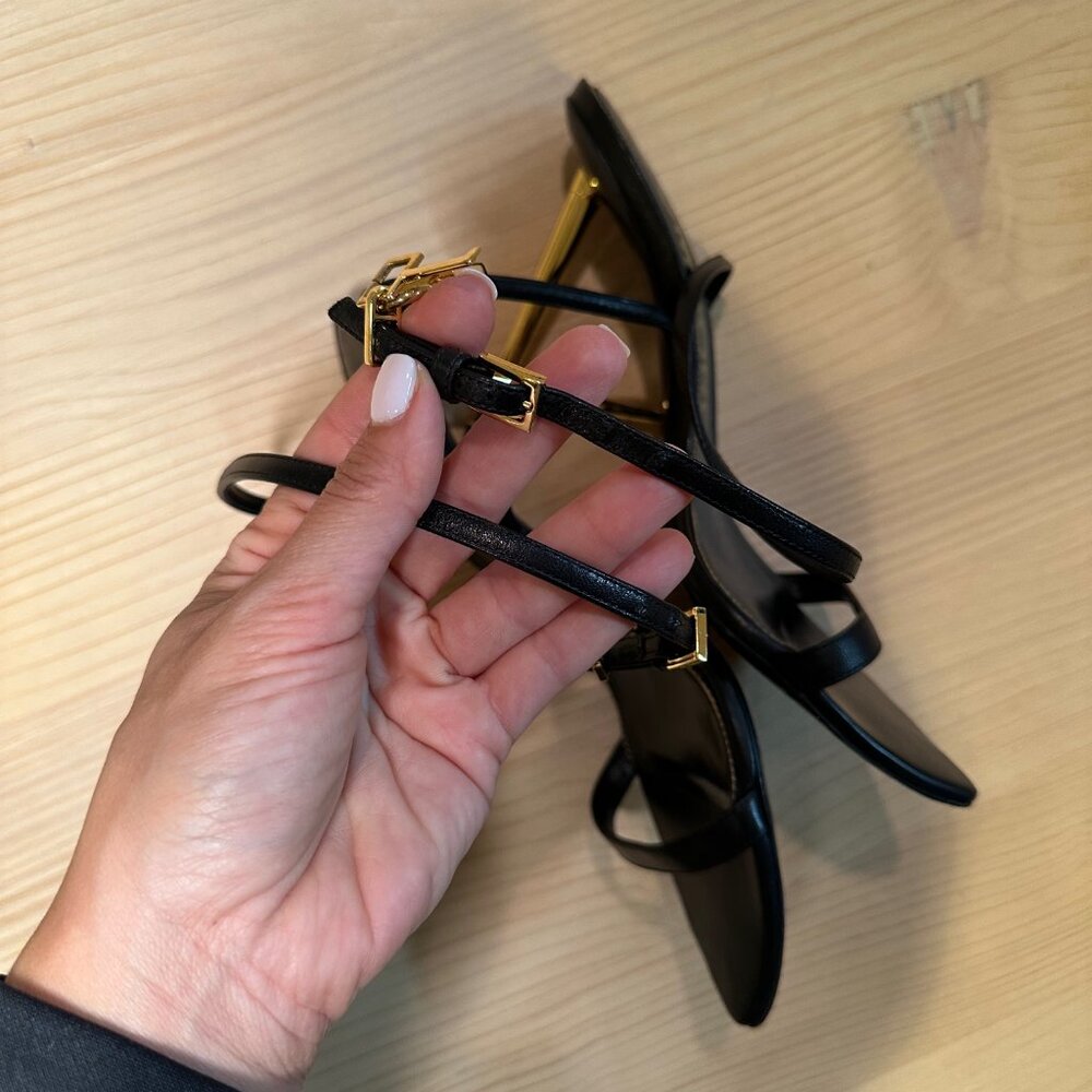 Tom Ford Lock Heel Sandals - Black (Women's Size EU 39) - Picture 11 of 16